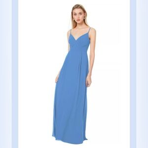Levkoff 7035 Cornflower Blue Bridesmaid Dress